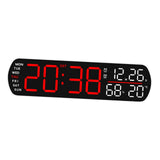 Maxbell Digital Alarm Clock Modern Digital Clock for Dining Room Classroom Farmhouse Red