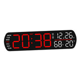 Maxbell Digital Alarm Clock Modern Digital Clock for Dining Room Classroom Farmhouse Red