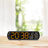 Maxbell Digital Alarm Clock Modern Digital Clock for Dining Room Classroom Farmhouse Red