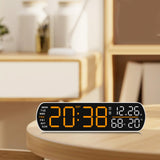 Maxbell Digital Alarm Clock Modern Digital Clock for Dining Room Classroom Farmhouse Red
