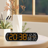 Maxbell Digital Alarm Clock Modern Digital Clock for Dining Room Classroom Farmhouse Red