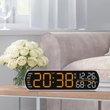 Maxbell Digital Alarm Clock Modern Digital Clock for Dining Room Classroom Farmhouse Red