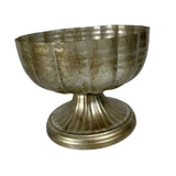 Maxbell Metal Vase Vintage Table Centerpiece Footed Bowl Vase for Wedding Home Party 20x16cm