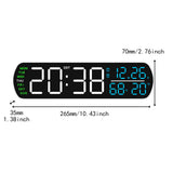Maxbell Digital Alarm Clock Modern Digital Clock for Dining Room Classroom Farmhouse White