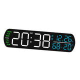Maxbell Digital Alarm Clock Modern Digital Clock for Dining Room Classroom Farmhouse White
