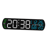 Maxbell Digital Alarm Clock Modern Digital Clock for Dining Room Classroom Farmhouse White