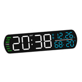 Maxbell Digital Alarm Clock Modern Digital Clock for Dining Room Classroom Farmhouse White