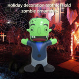 Maxbell Halloween Inflatable Zombie Decoration Sturdy Blow up for Garden Party Patio