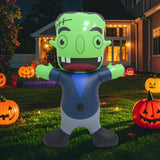 Maxbell Halloween Inflatable Zombie Decoration Sturdy Blow up for Garden Party Patio