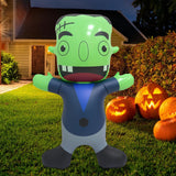 Maxbell Halloween Inflatable Zombie Decoration Sturdy Blow up for Garden Party Patio