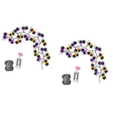 Maxbell Halloween Pumpkin String Lights Unique Waterproof for Outside Harvest Window 1.80m