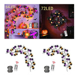 Maxbell Halloween Pumpkin String Lights Unique Waterproof for Outside Harvest Window 1.80m