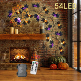 Maxbell Halloween Pumpkin String Lights Unique Waterproof for Outside Harvest Window 1.80m