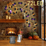 Maxbell Halloween Pumpkin String Lights Unique Waterproof for Outside Harvest Window 2.7cm