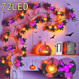 Maxbell Halloween Pumpkin String Lights Unique Waterproof for Outside Harvest Window 2.7cm