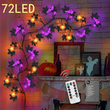 Maxbell Halloween Pumpkin String Lights Unique Waterproof for Outside Harvest Window 2.7cm