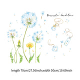 Maxbell Dandelion Grass Wall Sticker Boho Flower Wall Sticker for Bedroom Home Decor