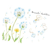 Maxbell Dandelion Grass Wall Sticker Boho Flower Wall Sticker for Bedroom Home Decor