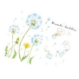 Maxbell Dandelion Grass Wall Sticker Boho Flower Wall Sticker for Bedroom Home Decor