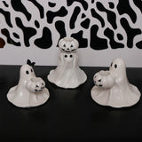 Maxbell 3x Halloween Ghost Figurines Funny Props Ghost Statues for Indoor Party Desk