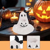 Maxbell Halloween Ghost Figurine Mini Halloween Decoration for Porch Indoor Tabletop Style B