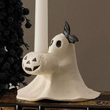 Maxbell Halloween Ghost Figurine Mini Halloween Decoration for Porch Indoor Tabletop Style B