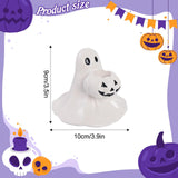 Maxbell Halloween Ghost Figurine Mini Halloween Decoration for Porch Indoor Tabletop Style C