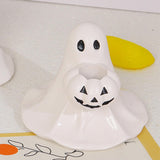 Maxbell Halloween Ghost Figurine Mini Halloween Decoration for Porch Indoor Tabletop Style C