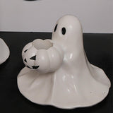 Maxbell Halloween Ghost Figurine Mini Halloween Decoration for Porch Indoor Tabletop Style C