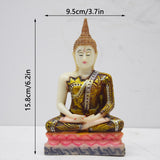 Maxbell Thailand Buddha Statue Thai Buddha Figurine Gift for Living Room Desk Indoor