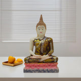 Maxbell Thailand Buddha Statue Thai Buddha Figurine Gift for Living Room Desk Indoor