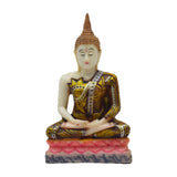 Maxbell Thailand Buddha Statue Thai Buddha Figurine Gift for Living Room Desk Indoor