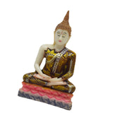 Maxbell Thailand Buddha Statue Thai Buddha Figurine Gift for Living Room Desk Indoor