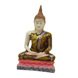 Maxbell Thailand Buddha Statue Thai Buddha Figurine Gift for Living Room Desk Indoor
