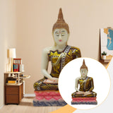 Maxbell Thailand Buddha Statue Thai Buddha Figurine Gift for Living Room Desk Indoor