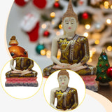 Maxbell Thailand Buddha Statue Thai Buddha Figurine Gift for Living Room Desk Indoor