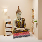 Maxbell Thailand Buddha Statue Thai Buddha Figurine Gift for Living Room Desk Indoor