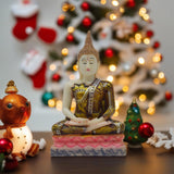 Maxbell Thailand Buddha Statue Thai Buddha Figurine Gift for Living Room Desk Indoor
