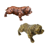 Maxbell Dog Figurine Craft Mini Ideal Gift Sturdy Sculpture for Cabinet Bedroom Home Copper