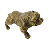 Maxbell Dog Figurine Craft Mini Ideal Gift Sturdy Sculpture for Cabinet Bedroom Home Copper