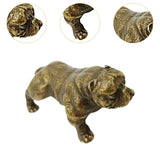 Maxbell Dog Figurine Craft Mini Ideal Gift Sturdy Sculpture for Cabinet Bedroom Home Copper
