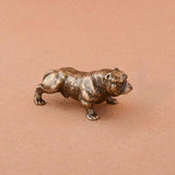 Maxbell Dog Figurine Craft Mini Ideal Gift Sturdy Sculpture for Cabinet Bedroom Home Copper