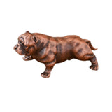 Maxbell Dog Figurine Craft Mini Ideal Gift Sturdy Sculpture for Cabinet Bedroom Home Bronze