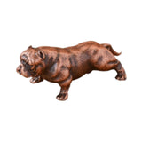 Maxbell Dog Figurine Craft Mini Ideal Gift Sturdy Sculpture for Cabinet Bedroom Home Bronze