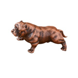 Maxbell Dog Figurine Craft Mini Ideal Gift Sturdy Sculpture for Cabinet Bedroom Home Bronze