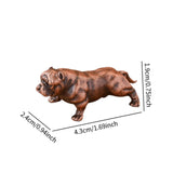 Maxbell Dog Figurine Craft Mini Ideal Gift Sturdy Sculpture for Cabinet Bedroom Home Bronze