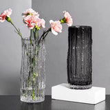 Maxbell Clear Glass Vase Indoor Plants Floral Arrangement Ornament for Desktop Table