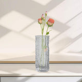Maxbell Clear Glass Vase Indoor Plants Floral Arrangement Ornament for Desktop Table