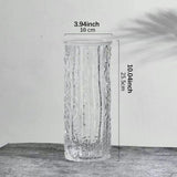 Maxbell Clear Glass Vase Indoor Plants Floral Arrangement Ornament for Desktop Table