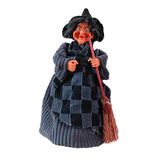 Maxbell Halloween Witch Decoration Party Prop for Mantel Table Centerpiece Fireplace Black Gray Dress